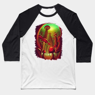 Mushroom Forest Baseball T-Shirt